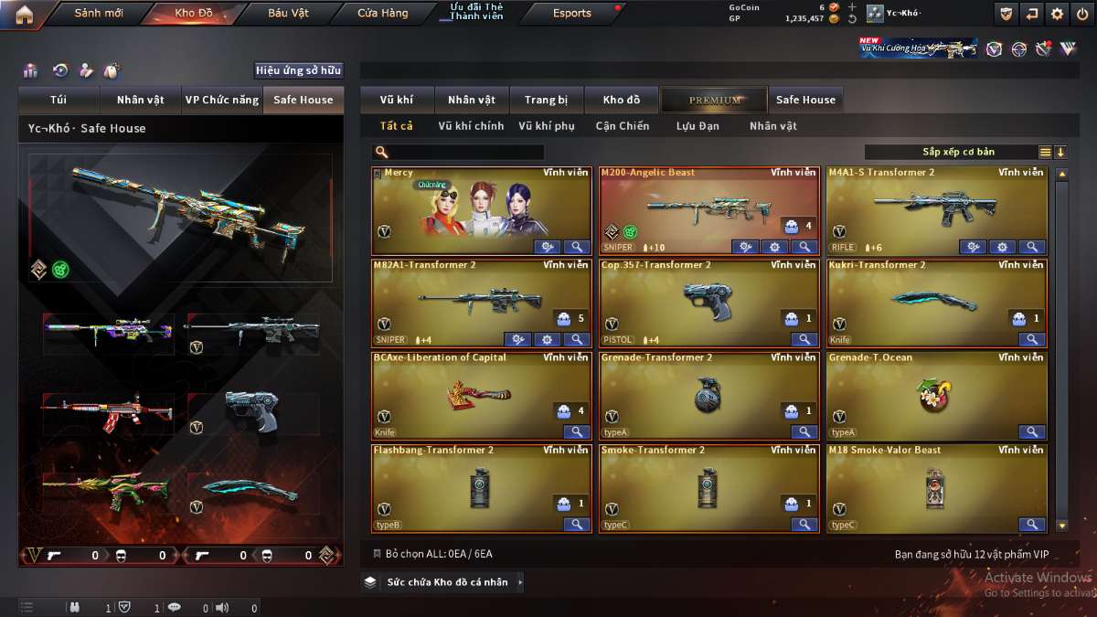 shop acc cf uy tin gia re